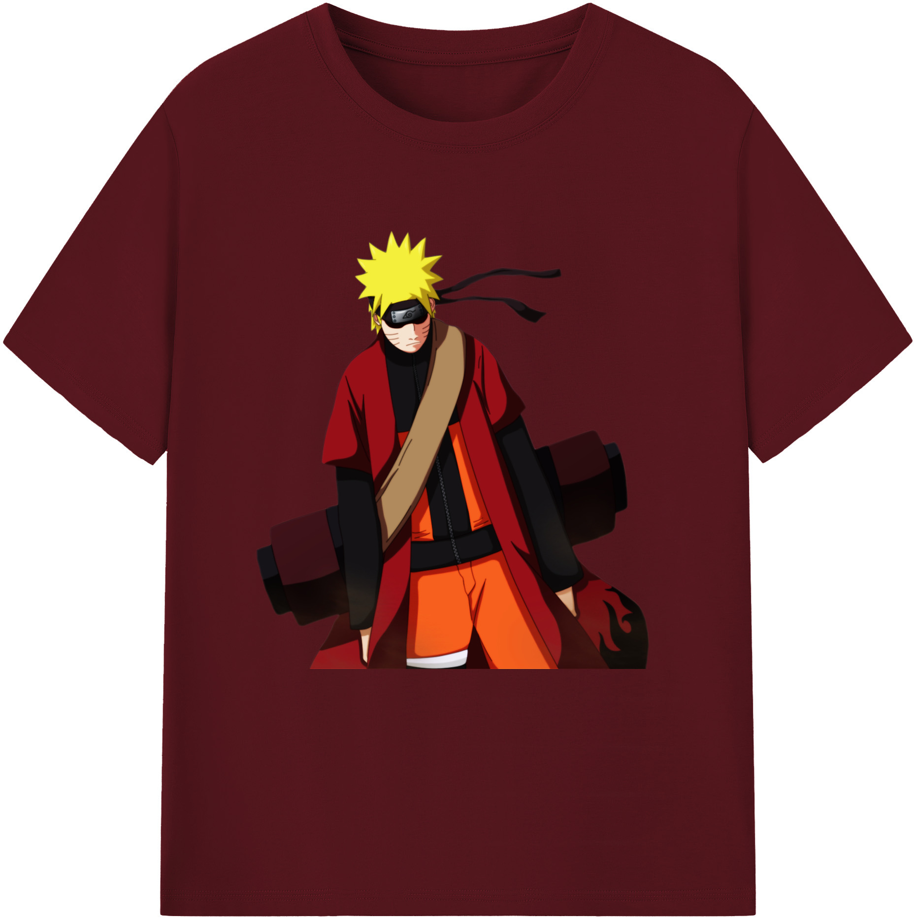 （画像用） NARUTO -ナルト- うずまき ナルト Uzumaki Naruto 綿100％半袖Tシャツ（フロントプリント）